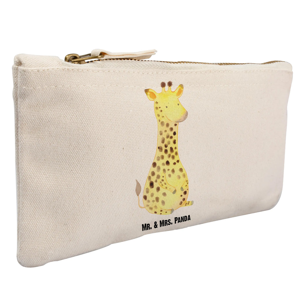 Schminktasche Giraffe Zufrieden Schminktasche, Kosmetiktasche, Kosmetikbeutel, Stiftemäppchen, Etui, Federmappe, Makeup, XXL, Schminketui, Kosmetiketui, Schlamperetui, Afrika, Wildtiere, Giraffe, Zufrieden, Glück, Abenteuer