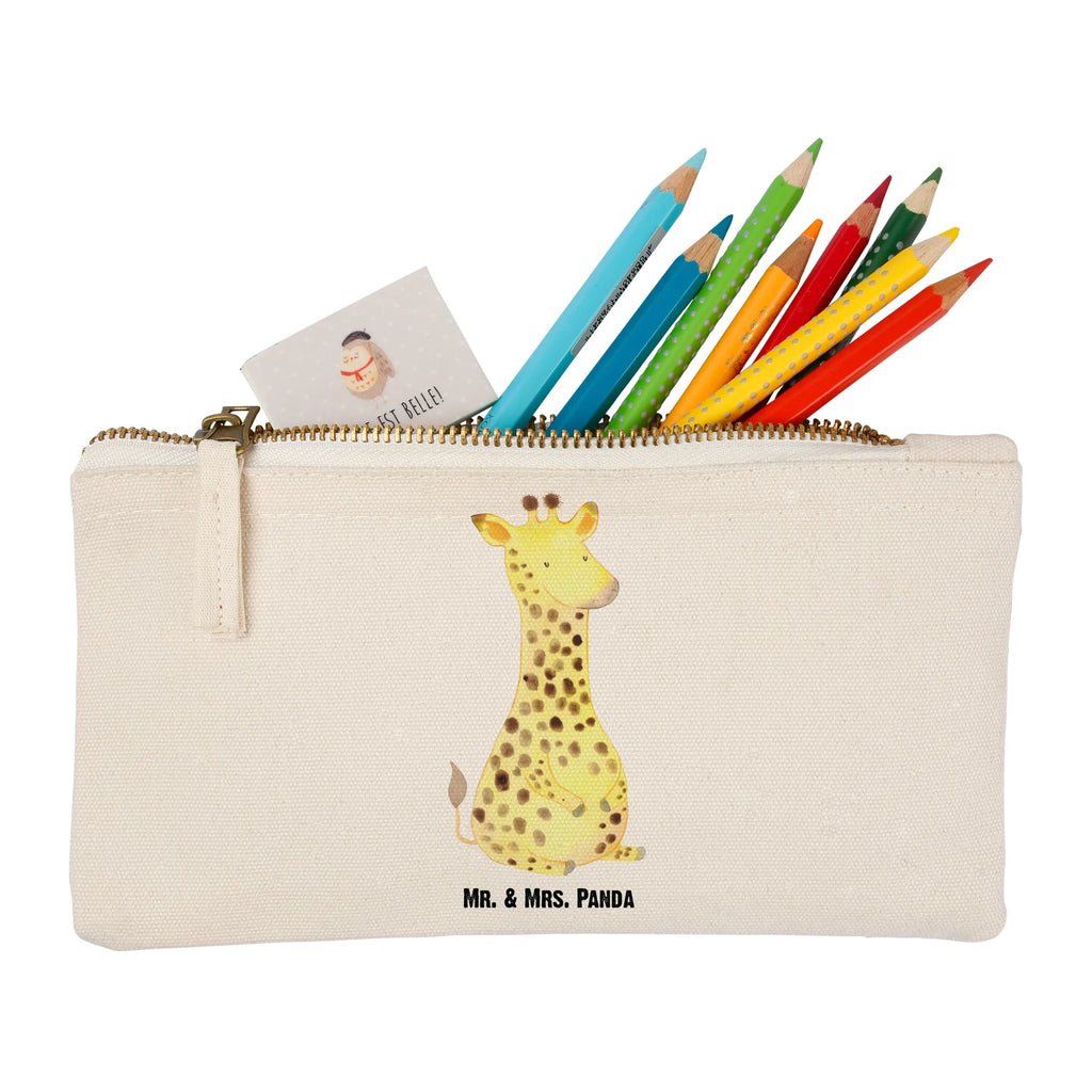 Schminktasche Giraffe Zufrieden Schminktasche, Kosmetiktasche, Kosmetikbeutel, Stiftemäppchen, Etui, Federmappe, Makeup, XXL, Schminketui, Kosmetiketui, Schlamperetui, Afrika, Wildtiere, Giraffe, Zufrieden, Glück, Abenteuer