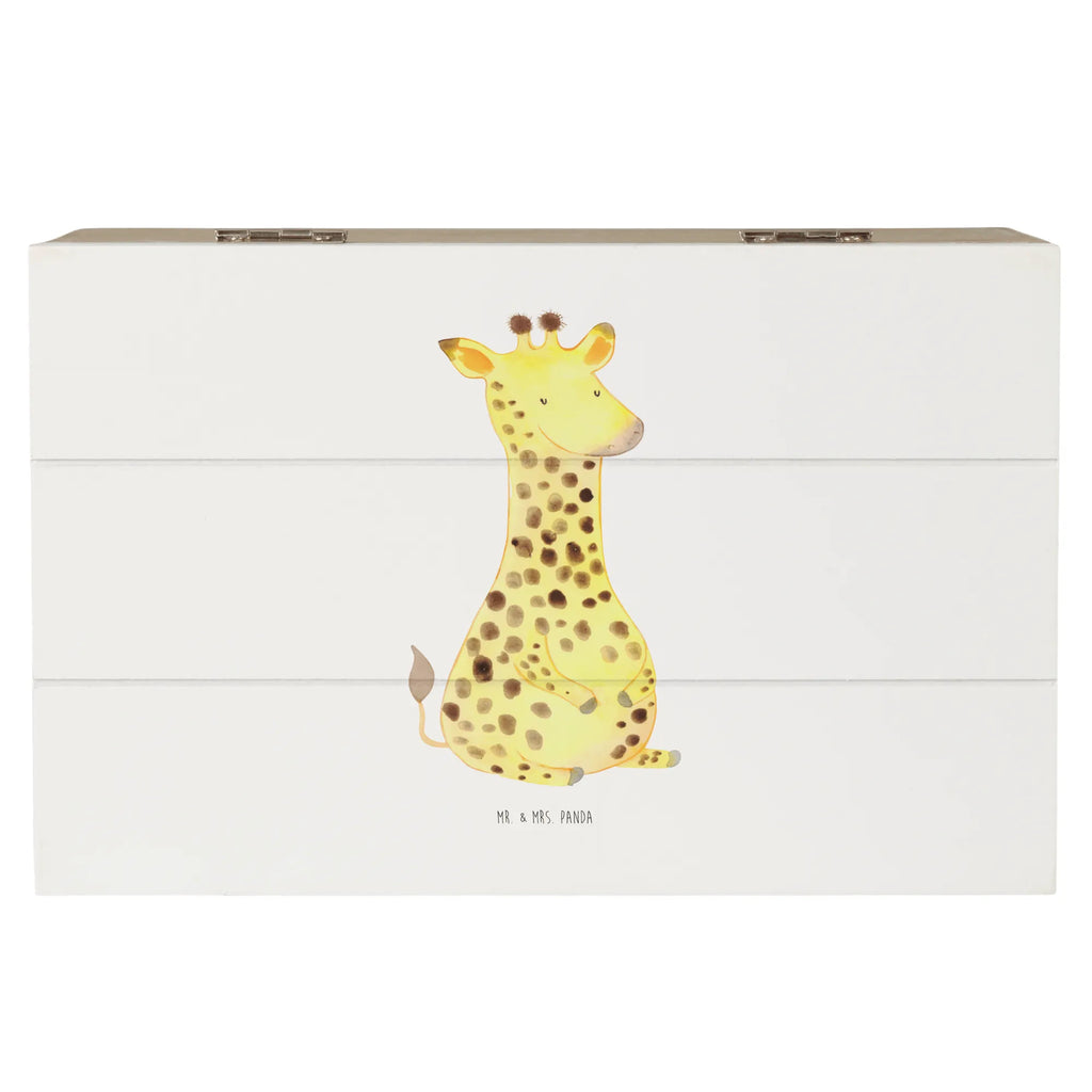 Holzkiste Giraffe Zufrieden Holzkiste, Kiste, Schatzkiste, Truhe, Schatulle, XXL, Erinnerungsbox, Erinnerungskiste, Dekokiste, Aufbewahrungsbox, Geschenkbox, Geschenkdose, Afrika, Wildtiere, Giraffe, Zufrieden, Glück, Abenteuer