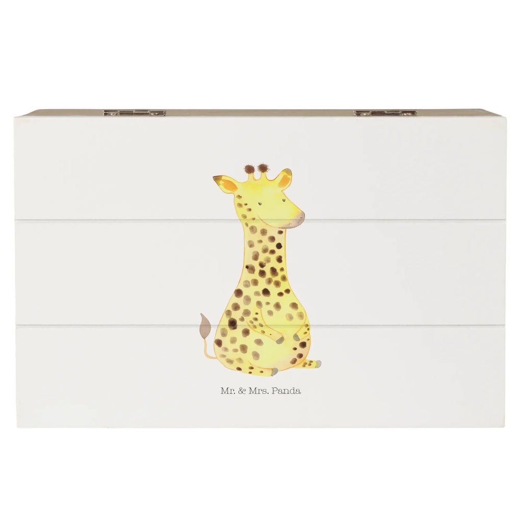 Holzkiste Giraffe Zufrieden Holzkiste, Kiste, Schatzkiste, Truhe, Schatulle, XXL, Erinnerungsbox, Erinnerungskiste, Dekokiste, Aufbewahrungsbox, Geschenkbox, Geschenkdose, Afrika, Wildtiere, Giraffe, Zufrieden, Glück, Abenteuer