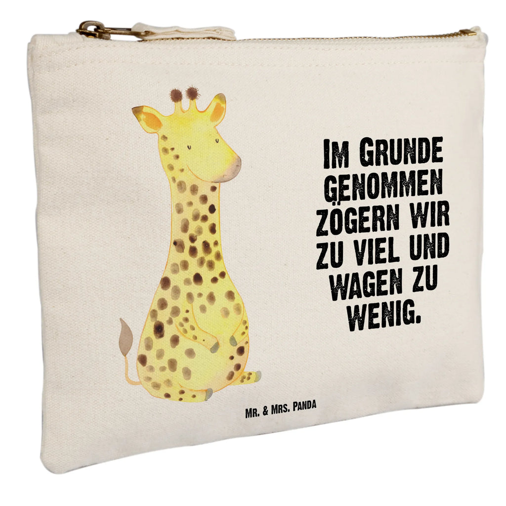 Schminktasche Giraffe Zufrieden Schminktasche, Kosmetiktasche, Kosmetikbeutel, Stiftemäppchen, Etui, Federmappe, Makeup, XXL, Schminketui, Kosmetiketui, Schlamperetui, Afrika, Wildtiere, Giraffe, Zufrieden, Glück, Abenteuer