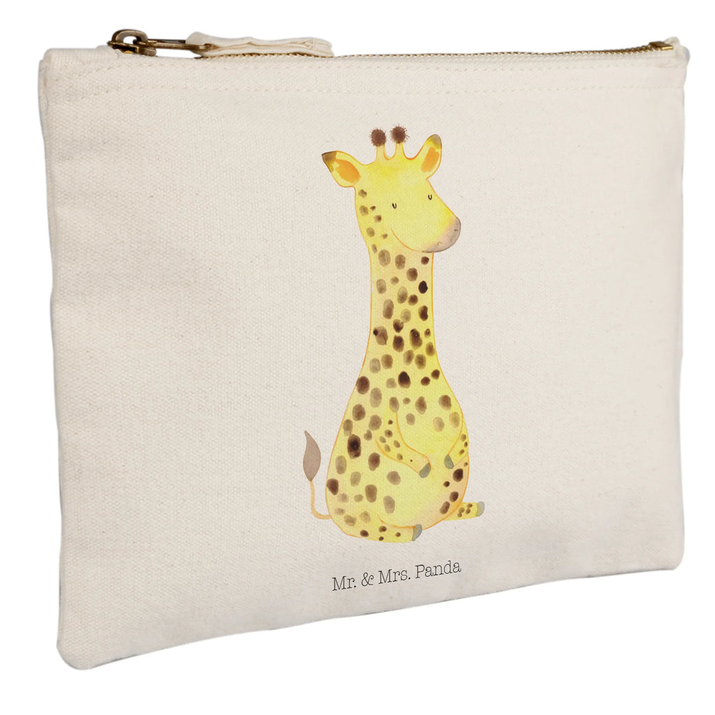 Schminktasche Giraffe Zufrieden Schminktasche, Kosmetiktasche, Kosmetikbeutel, Stiftemäppchen, Etui, Federmappe, Makeup, XXL, Schminketui, Kosmetiketui, Schlamperetui, Afrika, Wildtiere, Giraffe, Zufrieden, Glück, Abenteuer