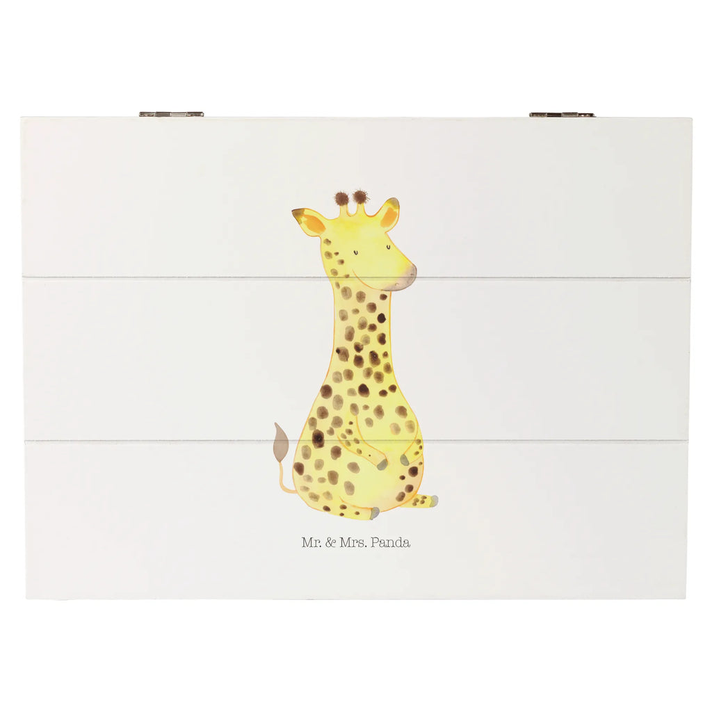 Holzkiste Giraffe Zufrieden Holzkiste, Kiste, Schatzkiste, Truhe, Schatulle, XXL, Erinnerungsbox, Erinnerungskiste, Dekokiste, Aufbewahrungsbox, Geschenkbox, Geschenkdose, Afrika, Wildtiere, Giraffe, Zufrieden, Glück, Abenteuer