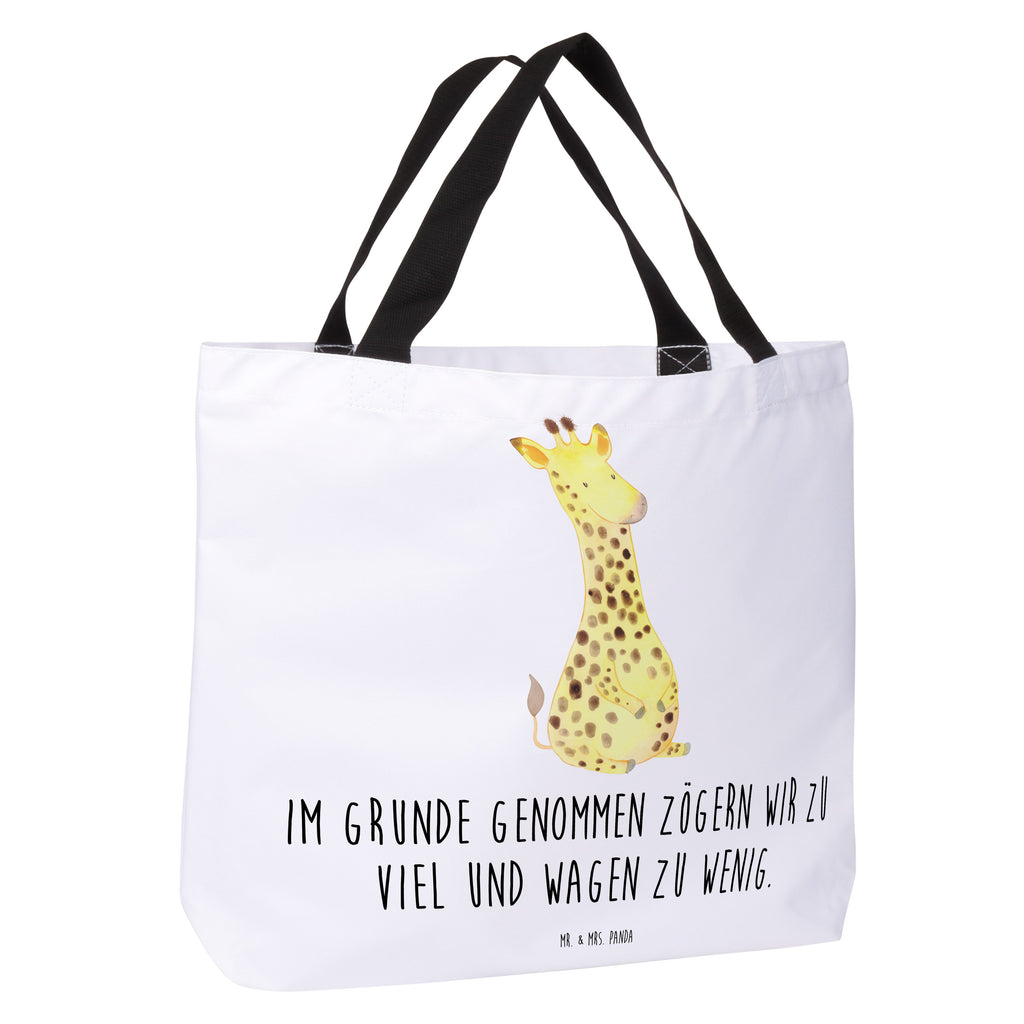 Shopper Giraffe Zufrieden Beutel, Einkaufstasche, Tasche, Strandtasche, Einkaufsbeutel, Shopper, Schultasche, Freizeittasche, Tragebeutel, Schulbeutel, Alltagstasche, Afrika, Wildtiere, Giraffe, Zufrieden, Glück, Abenteuer