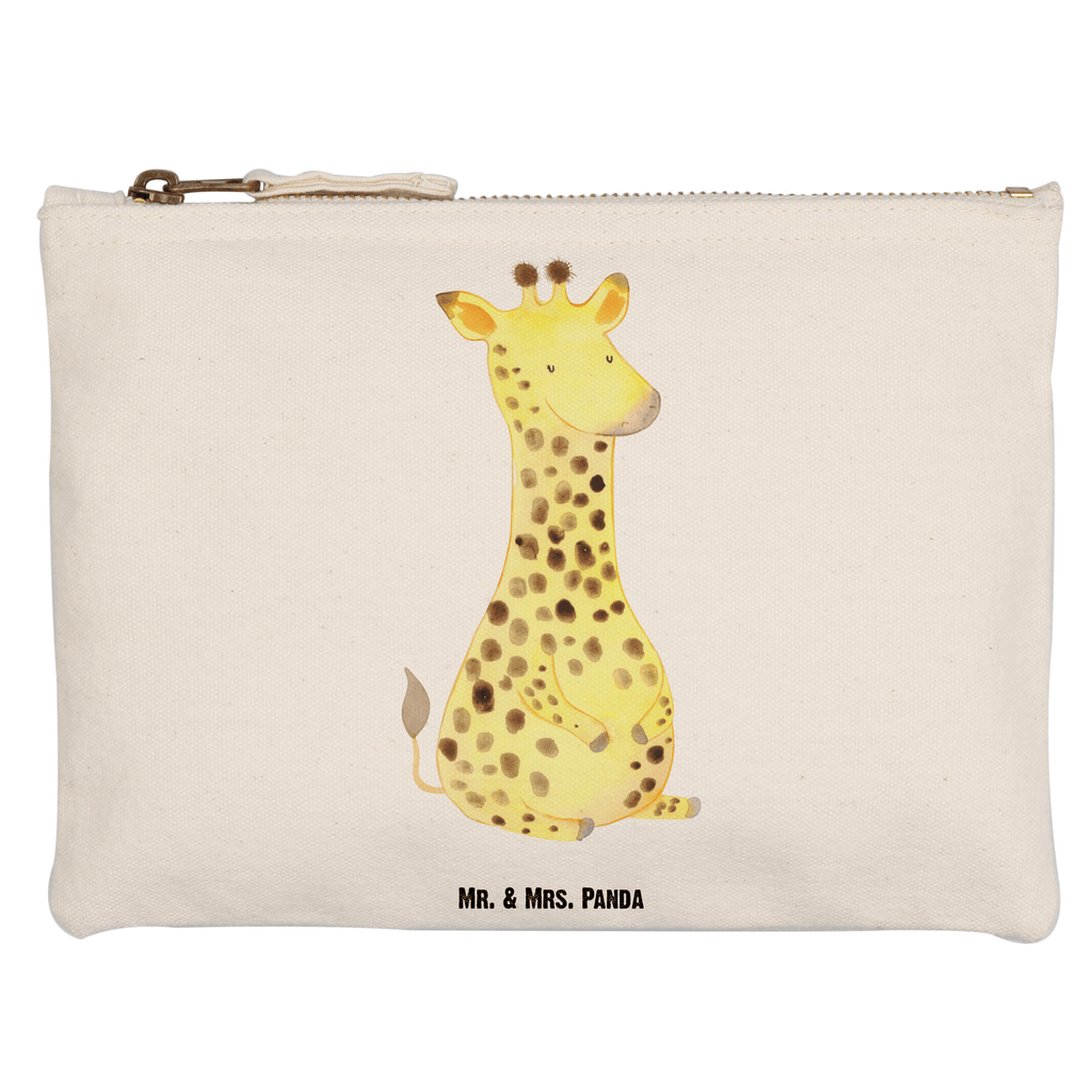 Schminktasche Giraffe Zufrieden Schminktasche, Kosmetiktasche, Kosmetikbeutel, Stiftemäppchen, Etui, Federmappe, Makeup, XXL, Schminketui, Kosmetiketui, Schlamperetui, Afrika, Wildtiere, Giraffe, Zufrieden, Glück, Abenteuer