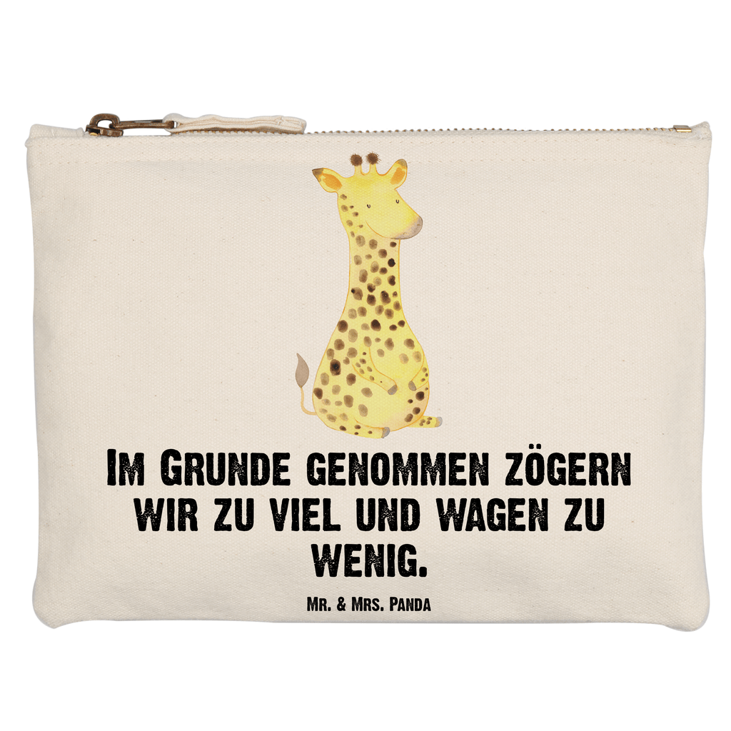 Schminktasche Giraffe Zufrieden Schminktasche, Kosmetiktasche, Kosmetikbeutel, Stiftemäppchen, Etui, Federmappe, Makeup, XXL, Schminketui, Kosmetiketui, Schlamperetui, Afrika, Wildtiere, Giraffe, Zufrieden, Glück, Abenteuer