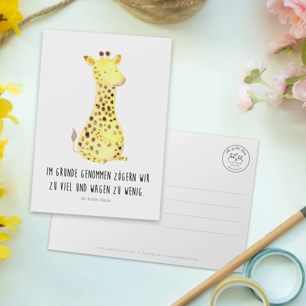 Postkarte Giraffe Zufrieden Postkarte, Karte, Geschenkkarte, Grußkarte, Einladung, Ansichtskarte, Geburtstagskarte, Einladungskarte, Dankeskarte, Ansichtskarten, Einladung Geburtstag, Einladungskarten Geburtstag, Afrika, Wildtiere, Giraffe, Zufrieden, Glück, Abenteuer