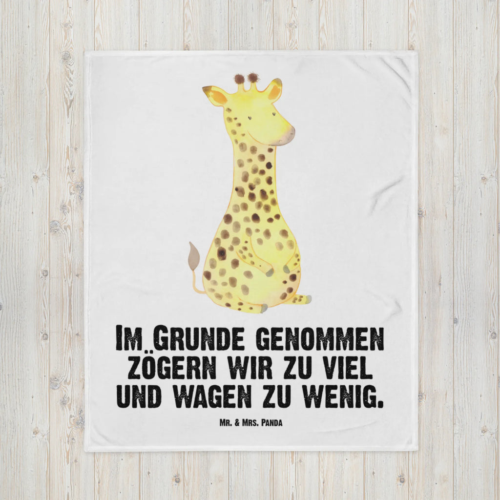 Babydecke Giraffe Zufrieden Babydecke, Babygeschenk, Geschenk Geburt, Babyecke Kuscheldecke, Krabbeldecke, Afrika, Wildtiere, Giraffe, Zufrieden, Glück, Abenteuer