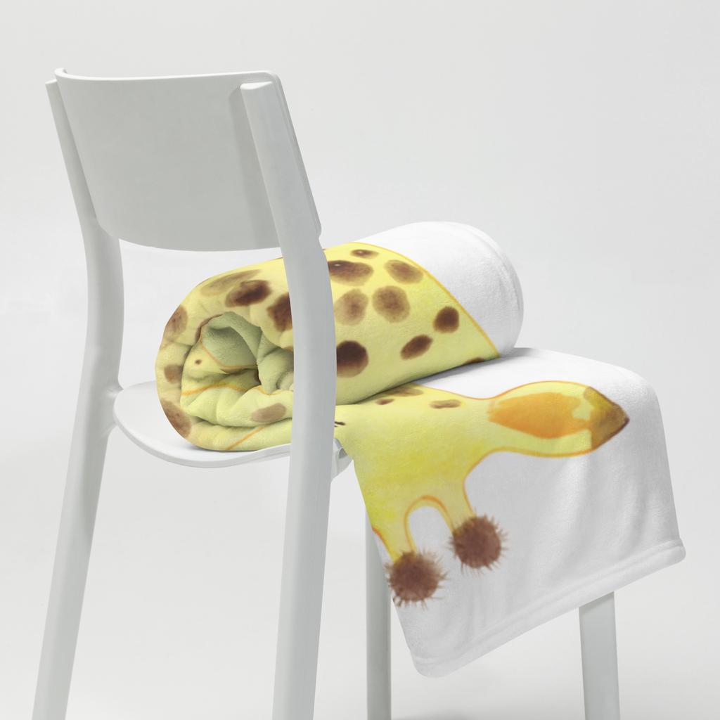 Babydecke Giraffe Zufrieden Babydecke, Babygeschenk, Geschenk Geburt, Babyecke Kuscheldecke, Krabbeldecke, Afrika, Wildtiere, Giraffe, Zufrieden, Glück, Abenteuer