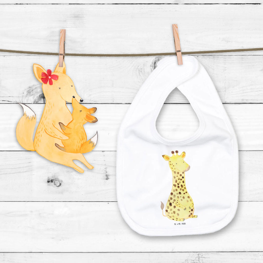 Organic Babylätzchen Giraffe Zufrieden Baby, Lätzchen, Spucktuch, Sabberlätzchen, Klettlätzchen, Babygeschenk, Baby Lätzchen, Geschenk für Geburt, Geschenk zur Geburt, Baby Spucktuch, Babyausstattung, Geschenkidee für Babyparty, Afrika, Wildtiere, Giraffe, Zufrieden, Glück, Abenteuer