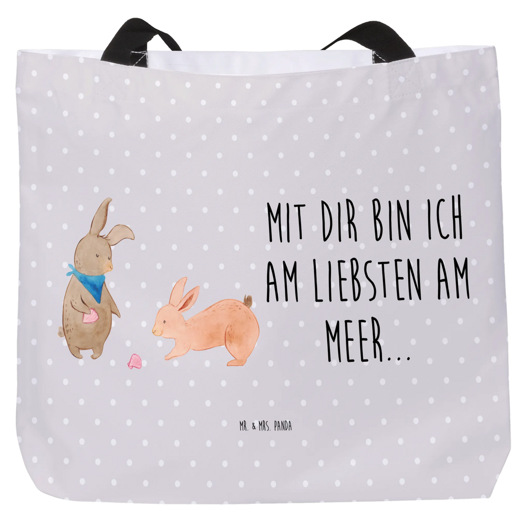 Shopper Hasen Muschel Beutel, Einkaufstasche, Tasche, Strandtasche, Einkaufsbeutel, Shopper, Schultasche, Freizeittasche, Tragebeutel, Schulbeutel, Alltagstasche, Familie, Vatertag, Muttertag, Bruder, Schwester, Mama, Papa, Oma, Opa, Hasen, beste Freundin, Freundin, Freundinnen, best friends, BFF, Muscheln sammeln, Muscheln, Meer