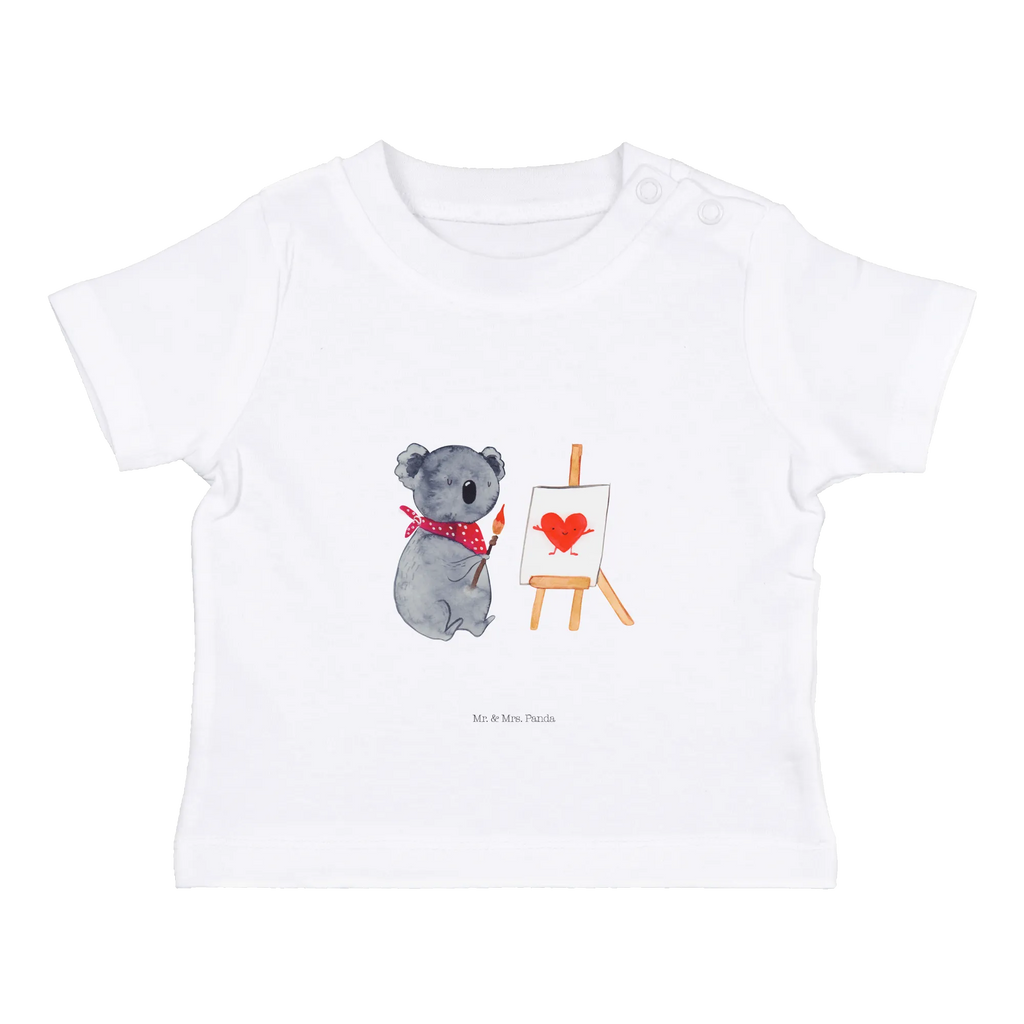 Organic Baby Shirt Koala Künstler Baby T-Shirt, Jungen Baby T-Shirt, Mädchen Baby T-Shirt, Shirt, Koala, Koalabär, Liebe, Liebensbeweis, Liebesgeschenk, Gefühle, Künstler, zeichnen