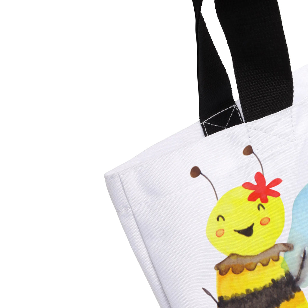 Shopper Biene Happy Beutel, Einkaufstasche, Tasche, Strandtasche, Einkaufsbeutel, Shopper, Schultasche, Freizeittasche, Tragebeutel, Schulbeutel, Alltagstasche, Biene, Wespe, Hummel