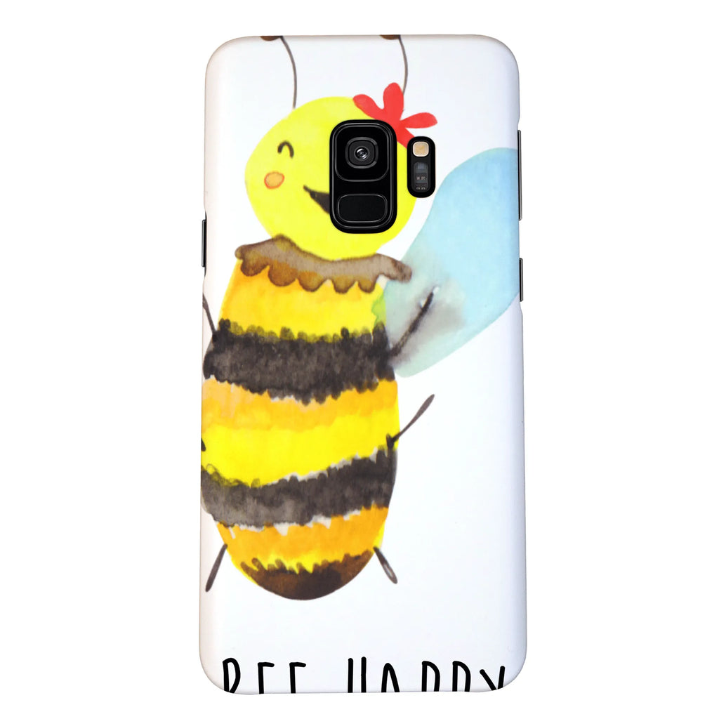 Handyhülle Biene Happy Handyhülle, Handycover, Cover, Handy, Hülle, Samsung Galaxy S8 plus, Biene, Wespe, Hummel