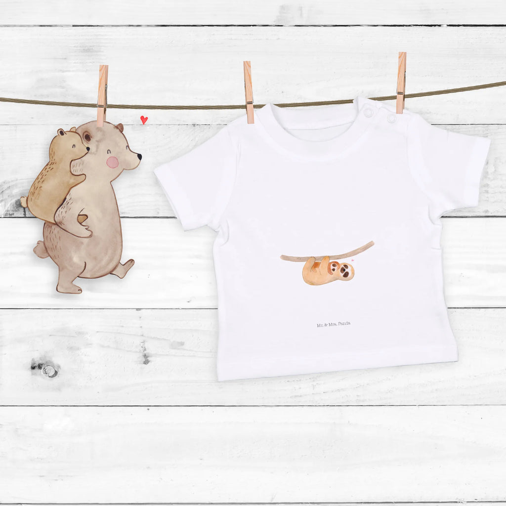 Organic Baby Shirt Faultier Kind Baby T-Shirt, Jungen Baby T-Shirt, Mädchen Baby T-Shirt, Shirt, Faultier, Faultier Geschenk, Faultier Deko, Kind, Baby, Liebe, Mutter, Mama, Geburt, Kinder, Faulheit, Spaß, Niedlichkeit