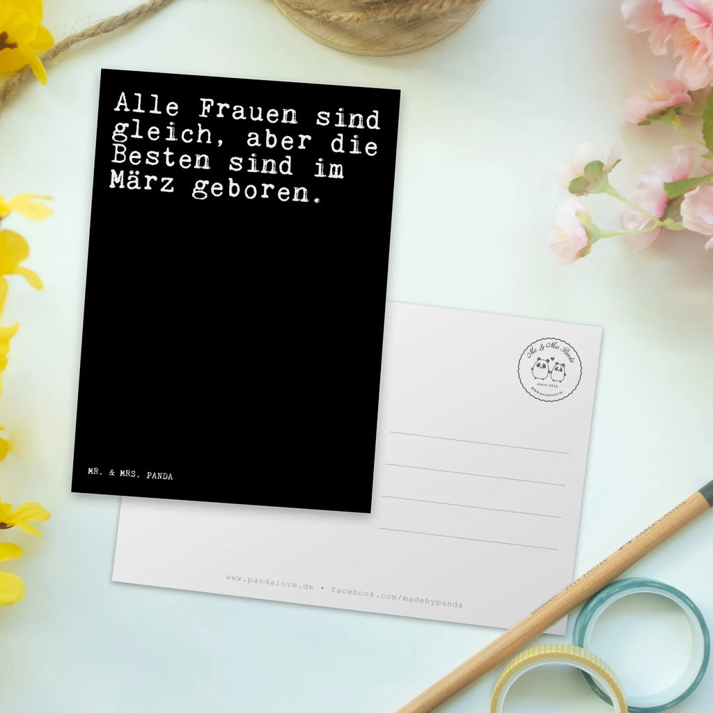 Postkarte Sprüche und Zitate Alle Frauen sind gleich, aber die Besten sind im März geboren. Postkarte, Karte, Geschenkkarte, Grußkarte, Einladung, Ansichtskarte, Geburtstagskarte, Einladungskarte, Dankeskarte, Ansichtskarten, Einladung Geburtstag, Einladungskarten Geburtstag, Spruch, Sprüche, lustige Sprüche, Weisheiten, Zitate, Spruch Geschenke, Spruch Sprüche Weisheiten Zitate Lustig Weisheit Worte