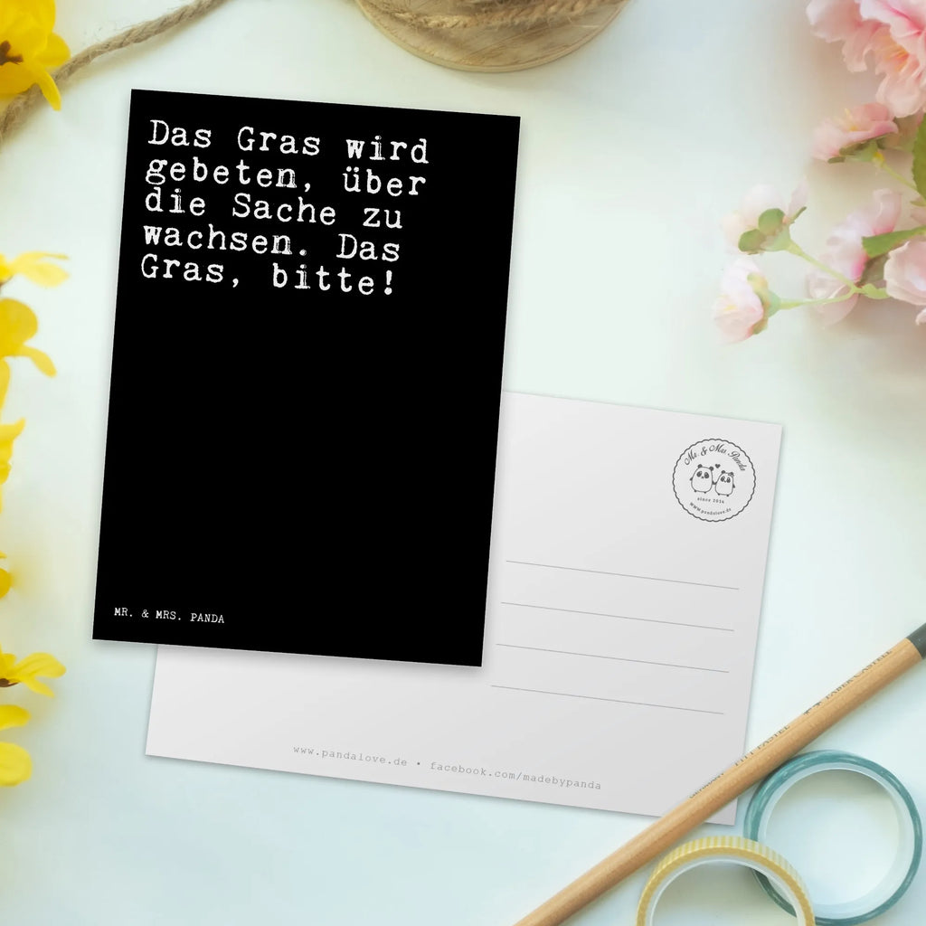 Postkarte Sprüche und Zitate Das Gras wird gebeten, über die Sache zu wachsen. Das Gras, bitte! Postkarte, Karte, Geschenkkarte, Grußkarte, Einladung, Ansichtskarte, Geburtstagskarte, Einladungskarte, Dankeskarte, Ansichtskarten, Einladung Geburtstag, Einladungskarten Geburtstag, Spruch, Sprüche, lustige Sprüche, Weisheiten, Zitate, Spruch Geschenke, Spruch Sprüche Weisheiten Zitate Lustig Weisheit Worte