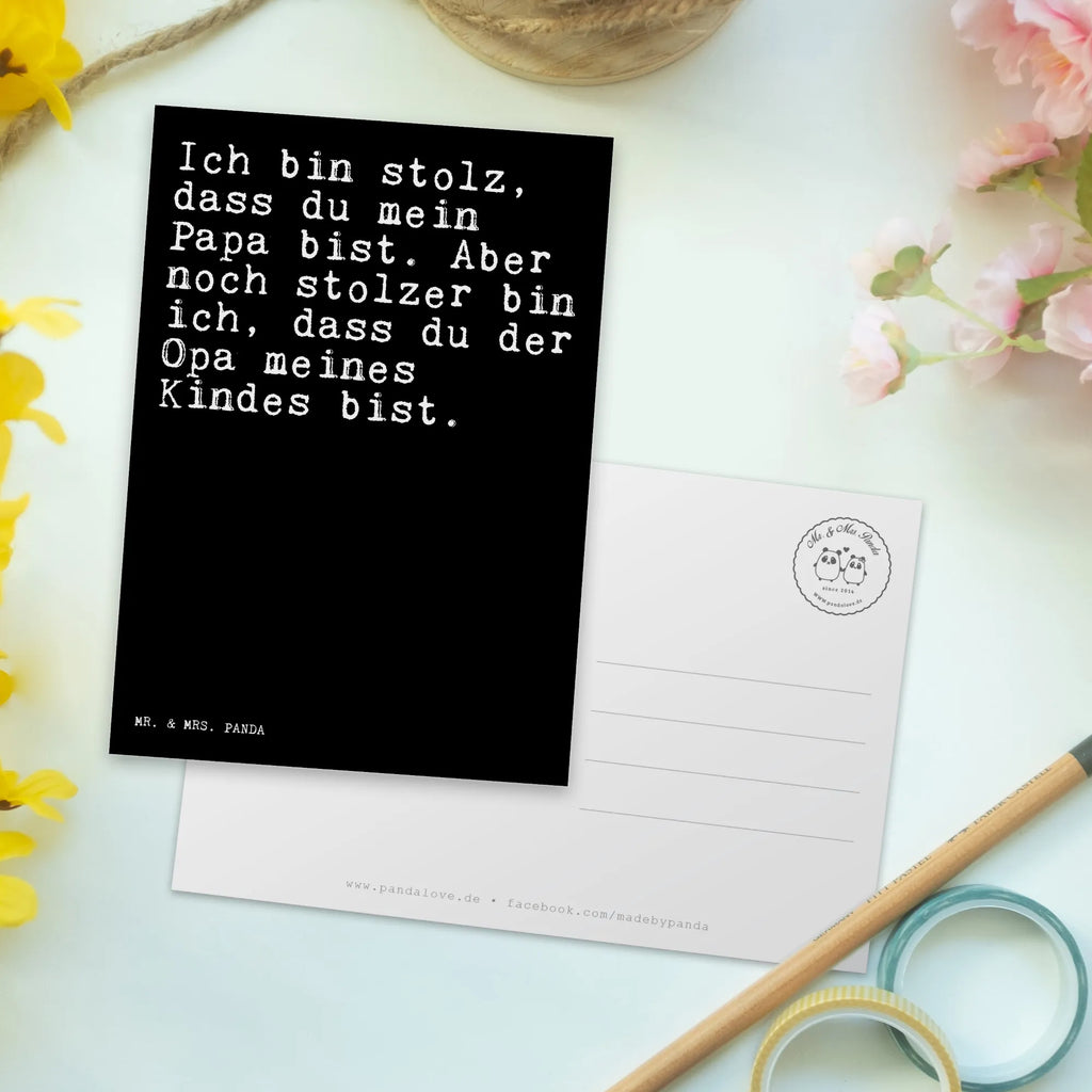 Postkarte Sprüche und Zitate Ich bin stolz, dass du mein Papa bist. Aber noch stolzer bin ich, dass du der Opa meines Kindes bist. Postkarte, Karte, Geschenkkarte, Grußkarte, Einladung, Ansichtskarte, Geburtstagskarte, Einladungskarte, Dankeskarte, Ansichtskarten, Einladung Geburtstag, Einladungskarten Geburtstag, Spruch, Sprüche, lustige Sprüche, Weisheiten, Zitate, Spruch Geschenke, Spruch Sprüche Weisheiten Zitate Lustig Weisheit Worte