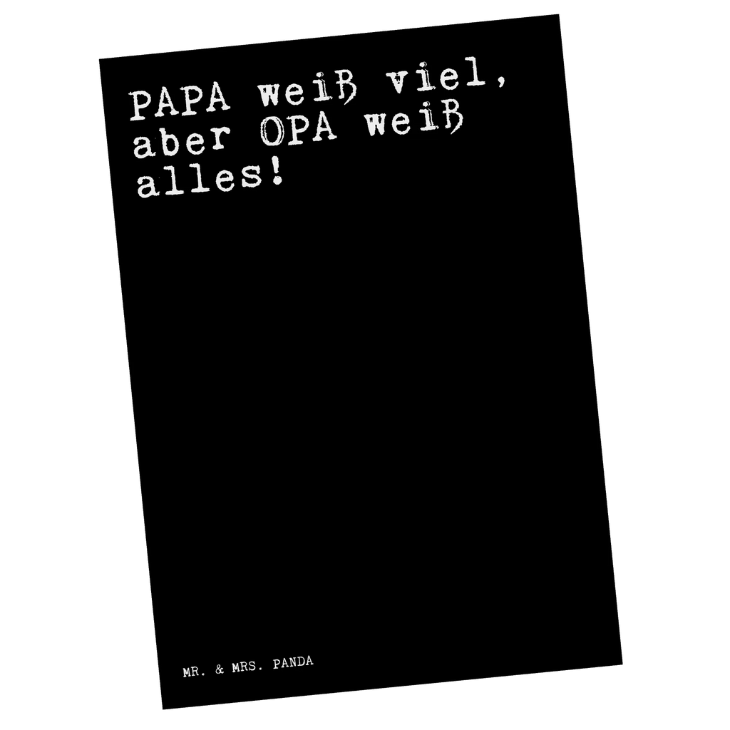 Postkarte Sprüche und Zitate PAPA weiß viel, aber OPA weiß alles! Postkarte, Karte, Geschenkkarte, Grußkarte, Einladung, Ansichtskarte, Geburtstagskarte, Einladungskarte, Dankeskarte, Ansichtskarten, Einladung Geburtstag, Einladungskarten Geburtstag, Spruch, Sprüche, lustige Sprüche, Weisheiten, Zitate, Spruch Geschenke, Spruch Sprüche Weisheiten Zitate Lustig Weisheit Worte