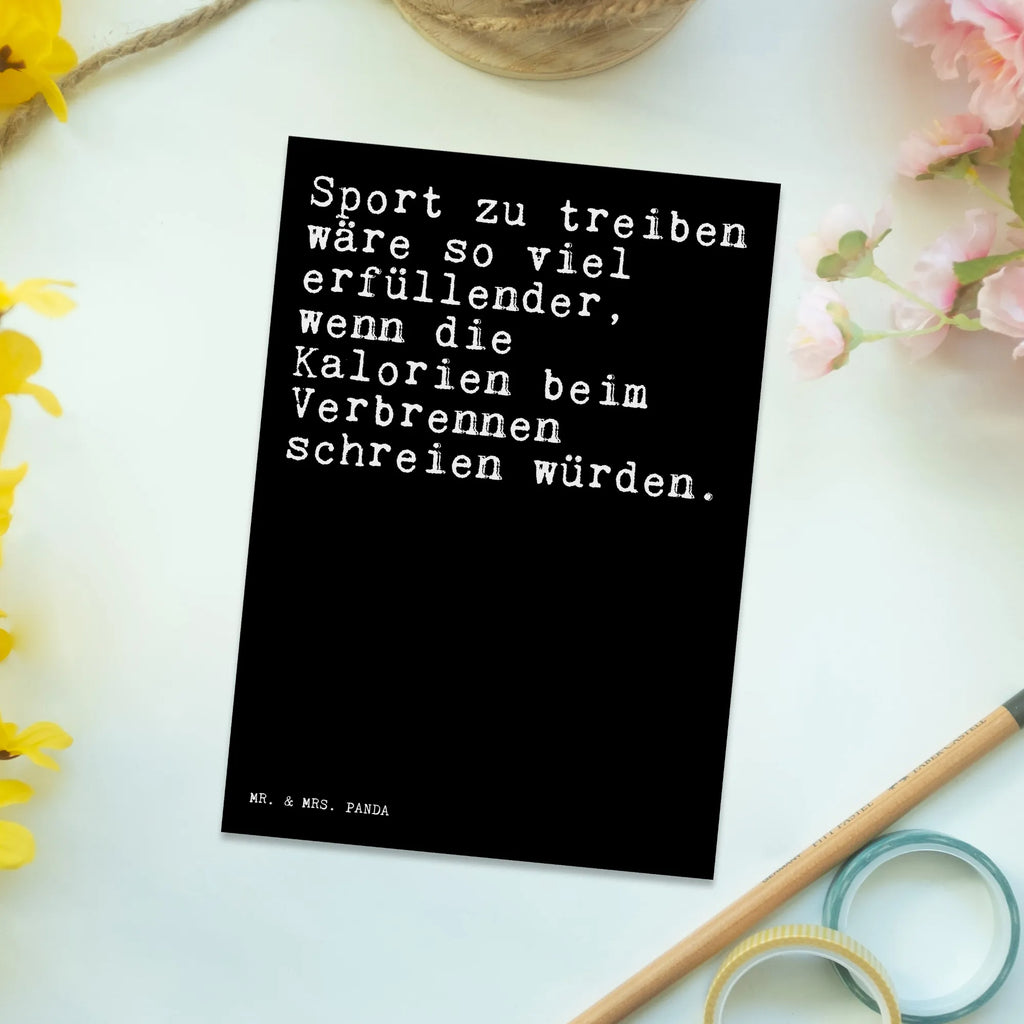 Postkarte Sprüche und Zitate Sport zu treiben wäre so viel erfüllender, wenn die Kalorien beim Verbrennen schreien würden. Postkarte, Karte, Geschenkkarte, Grußkarte, Einladung, Ansichtskarte, Geburtstagskarte, Einladungskarte, Dankeskarte, Ansichtskarten, Einladung Geburtstag, Einladungskarten Geburtstag, Spruch, Sprüche, lustige Sprüche, Weisheiten, Zitate, Spruch Geschenke, Spruch Sprüche Weisheiten Zitate Lustig Weisheit Worte