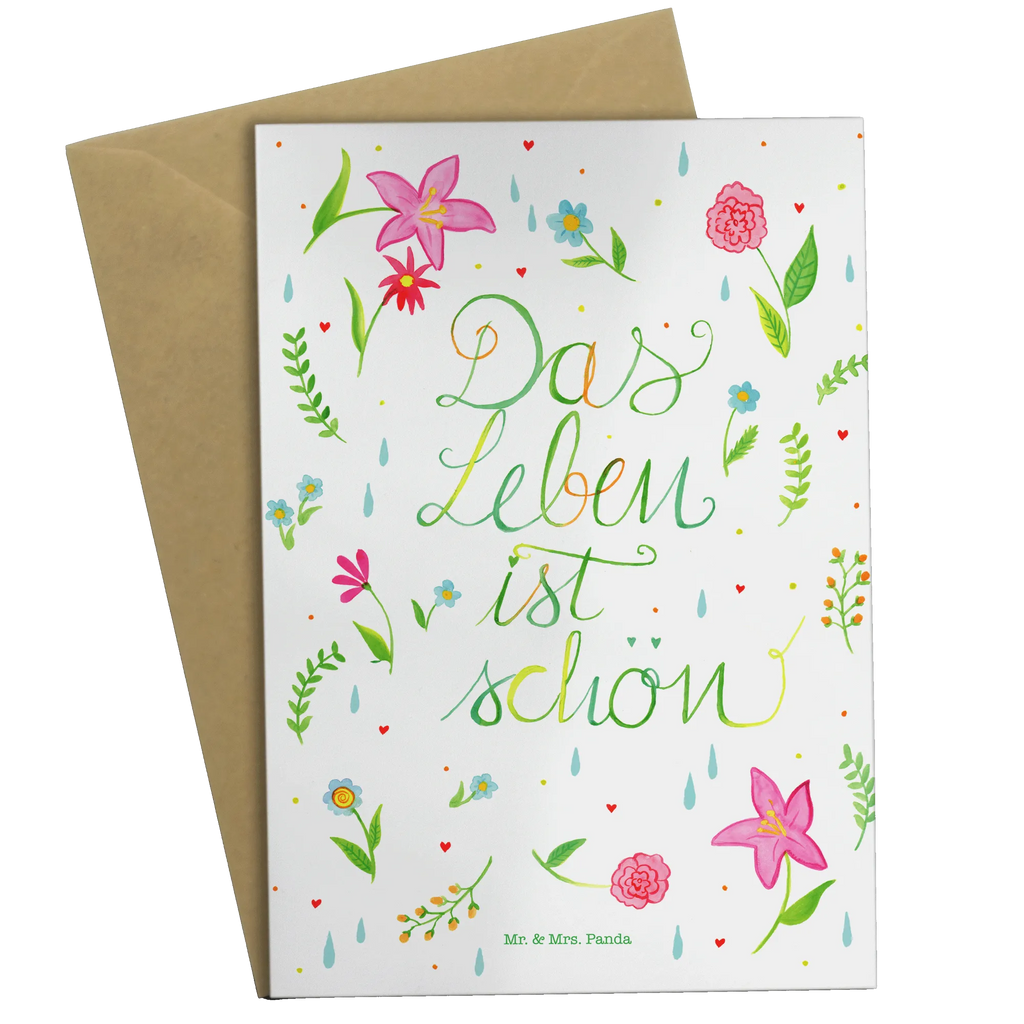 Grußkarte Blumen Das Leben ist schön Grußkarte, Klappkarte, Einladungskarte, Glückwunschkarte, Hochzeitskarte, Geburtstagskarte, Karte, Ansichtskarten, Blumen Deko, Frühlings Deko, Sommer Deko, Dekoration, positive Botschaft, Naturliebhaber, Outdoor, Natur, Abenteuer, Blumen, Blümchen, Das Leben ist schön, Spruch über das Leben, Motivation Spruch, fröhlich sein, glücklich sein