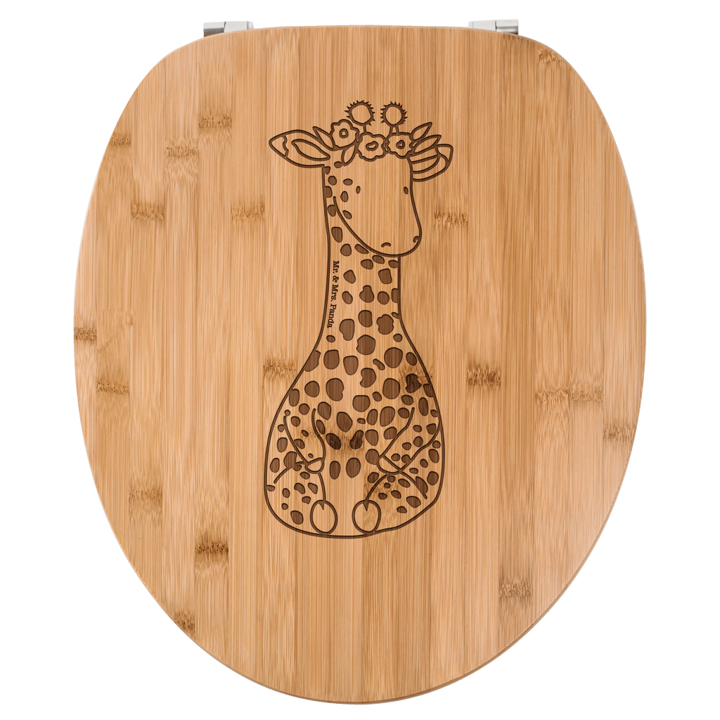 WC Sitz Giraffe Blumenkranz Klobrille, Klodeckel, Toilettendeckel, WC-Sitz, Toilette, Afrika, Wildtiere, Giraffe, Blumenkranz, Abenteurer, Selbstliebe, Freundin