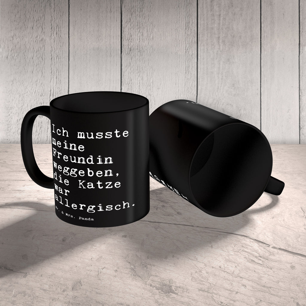 Tasse Ich musste meine Freundin... Tasse, Kaffeetasse, Teetasse, Becher, Kaffeebecher, Teebecher, Keramiktasse, Porzellantasse, Büro Tasse, Geschenk Tasse, Tasse Sprüche, Tasse Motive, Kaffeetassen, Tasse bedrucken, Designer Tasse, Cappuccino Tassen, Schöne Teetassen, Spruch, Sprüche, lustige Sprüche, Weisheiten, Zitate, Spruch Geschenke, Spruch Sprüche Weisheiten Zitate Lustig Weisheit Worte