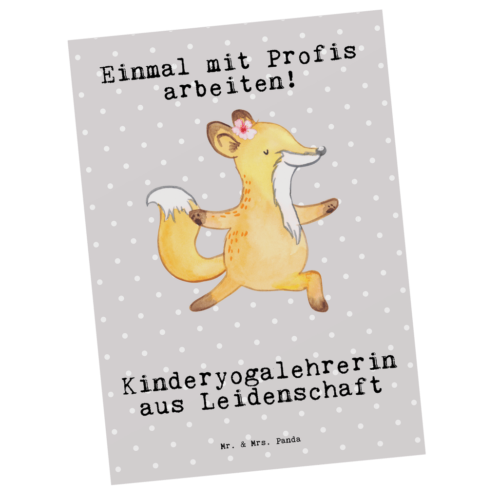 Postkarte Kinderyogalehrerin aus Leidenschaft Postkarte, Karte, Geschenkkarte, Grußkarte, Einladung, Ansichtskarte, Geburtstagskarte, Einladungskarte, Dankeskarte, Beruf, Ausbildung, Jubiläum, Abschied, Rente, Kollege, Kollegin, Geschenk, Schenken, Arbeitskollege, Mitarbeiter, Firma, Danke, Dankeschön