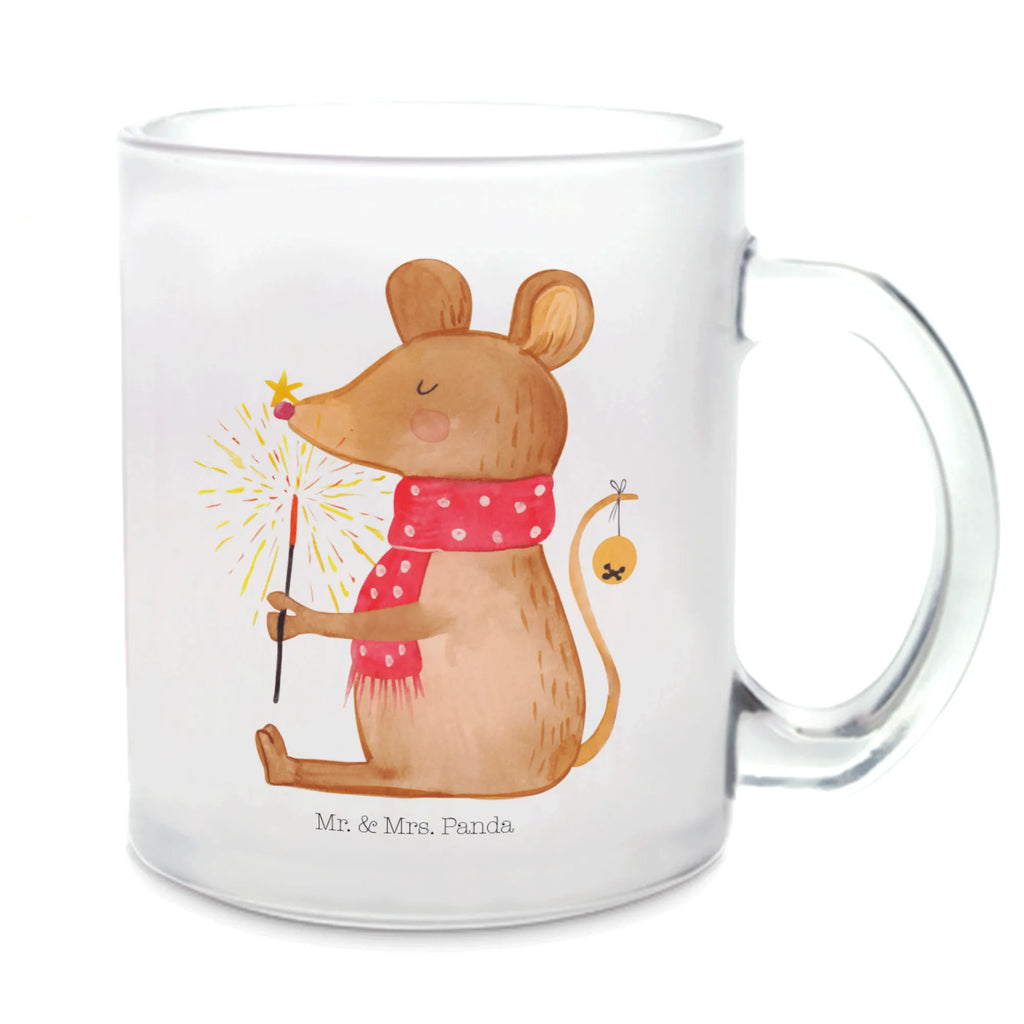 Teetasse Weihnachtsmaus Teetasse, Teeglas, Teebecher, Tasse mit Henkel, Tasse, Glas Teetasse, Teetasse aus Glas, Winter, Weihnachten, Weihnachtsdeko, Nikolaus, Advent, Heiligabend, Wintermotiv, Frohe Weihnachten, Weihnachtsgruß, Weihnachtsmotiv, Maus, Mäuschen, Weihnachtswunder