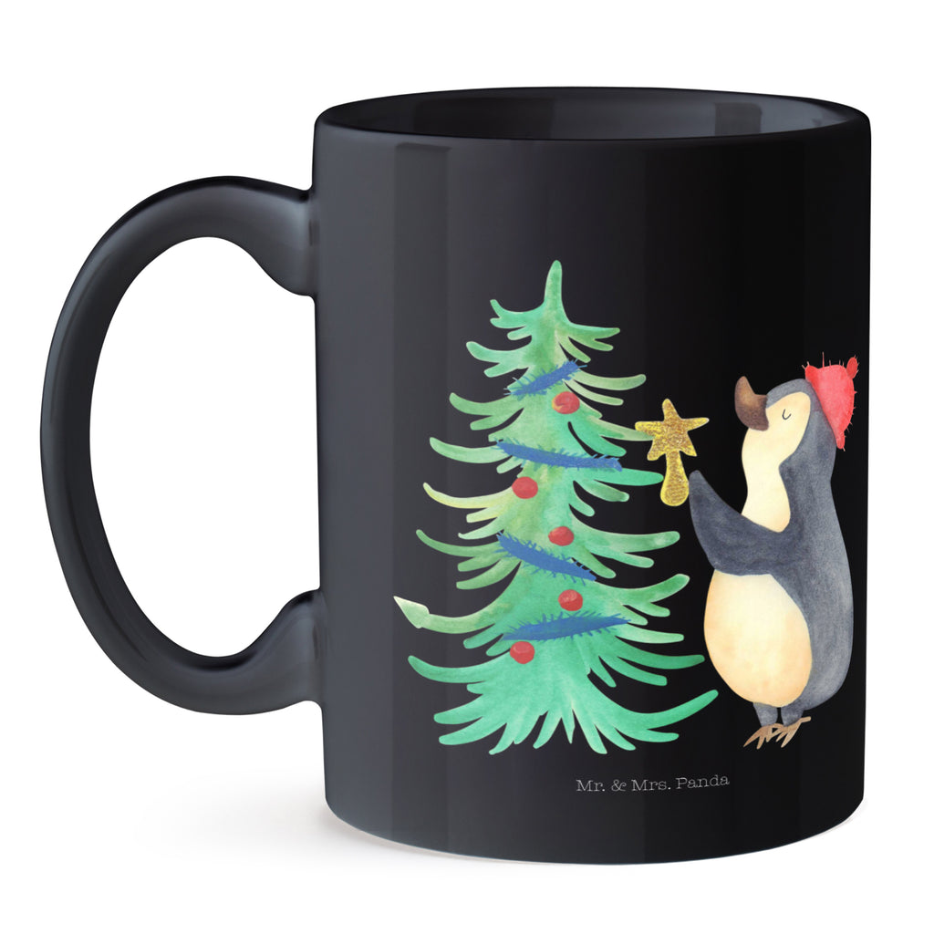 Tasse Pinguin Weihnachtsbaum Tasse, Kaffeetasse, Teetasse, Becher, Kaffeebecher, Teebecher, Keramiktasse, Porzellantasse, Büro Tasse, Geschenk Tasse, Tasse Sprüche, Tasse Motive, Kaffeetassen, Tasse bedrucken, Designer Tasse, Cappuccino Tassen, Schöne Teetassen, Winter, Weihnachten, Weihnachtsdeko, Nikolaus, Advent, Heiligabend, Wintermotiv, Pinguin