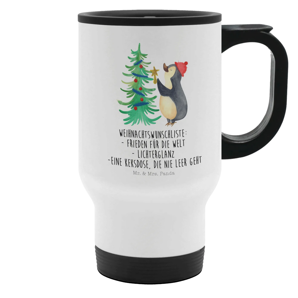 Thermobecher Pinguin Weihnachtsbaum Thermobecher, To Go Becher, Thermotasse, Kaffeebecher, Isolierbecher, Thermobecher To Go, Warmhaltetasse, Edelstahlbecher, Reisebecher, Tasse mit Deckel, Thermobecher für 400 ml, Kaffeetasse zum Mitnehmen, Tasse zum Mitnehmen, Spülmaschinenfest, Winter, Weihnachten, Weihnachtsdeko, Nikolaus, Advent, Heiligabend, Wintermotiv, Pinguin