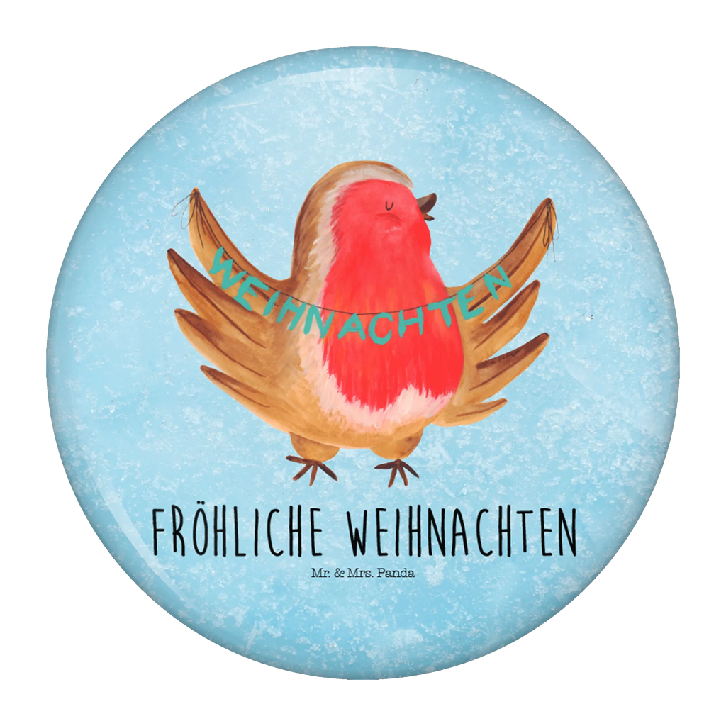 Button Rotkehlchen Weihnachten 50mm Button, Button, Pin, Anstecknadel, Winter, Weihnachten, Weihnachtsdeko, Nikolaus, Advent, Heiligabend, Wintermotiv, Frohe Weihnachten, Weihnachtsmotiv, Weihnachtsgruß, Vogel, xmas