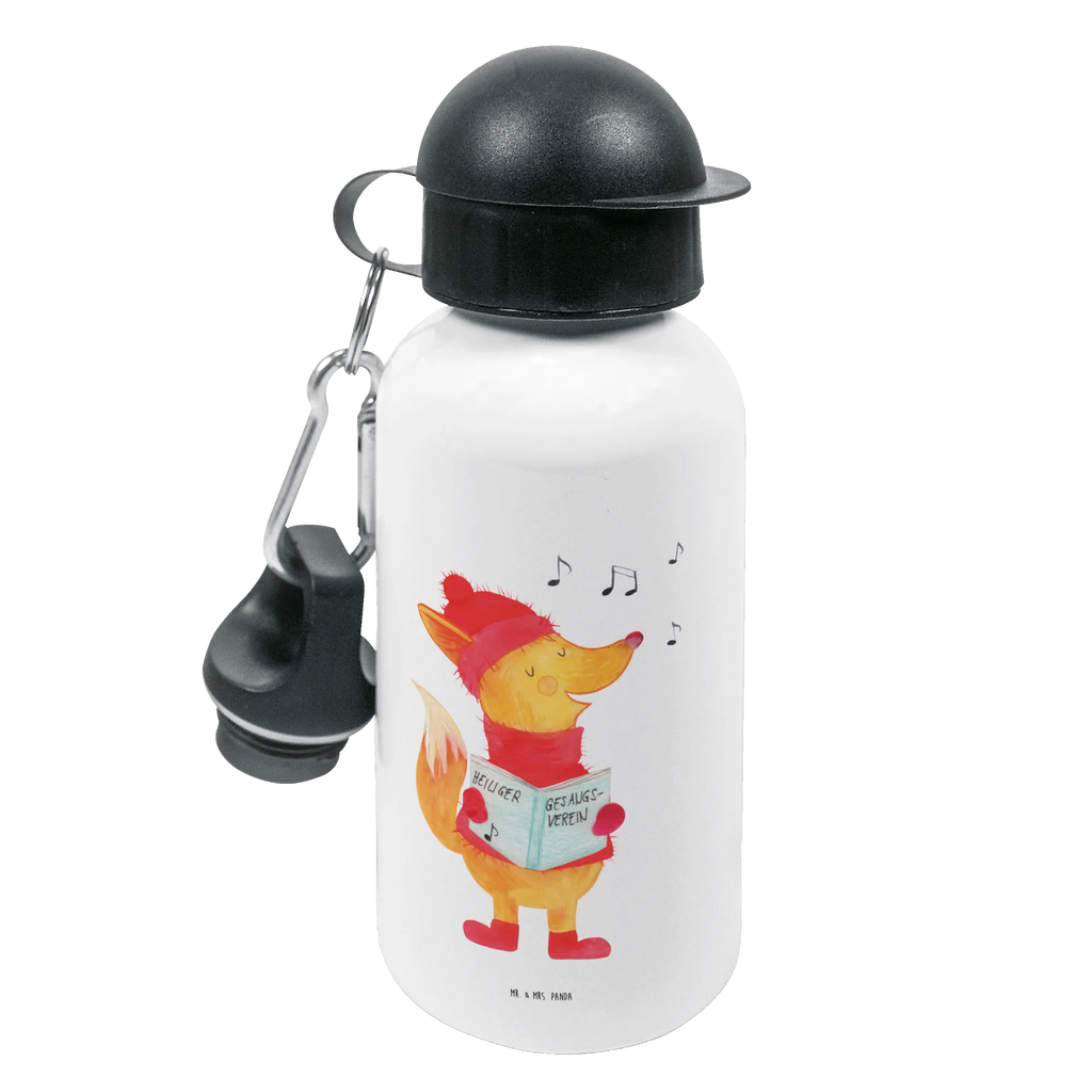 Kindertrinkflasche Fuchs Sänger Kindertrinkflasche, Kinder Trinkflasche, Trinkflasche, Flasche, Kinderflasche, Kinder, Kids, Kindergarten Flasche, Grundschule, Jungs, Mädchen, Winter, Weihnachten, Weihnachtsdeko, Nikolaus, Advent, Heiligabend, Wintermotiv, Fuchs, Füchse, Sänger, Geschenk Sänger, Singen, Weihnachtslieder