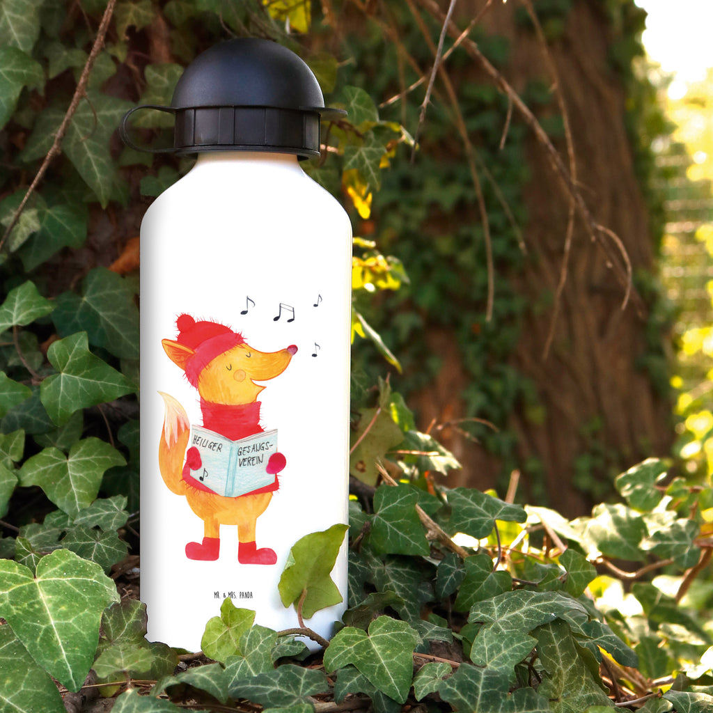 Kindertrinkflasche Fuchs Sänger Kindertrinkflasche, Kinder Trinkflasche, Trinkflasche, Flasche, Kinderflasche, Kinder, Kids, Kindergarten Flasche, Grundschule, Jungs, Mädchen, Winter, Weihnachten, Weihnachtsdeko, Nikolaus, Advent, Heiligabend, Wintermotiv, Fuchs, Füchse, Sänger, Geschenk Sänger, Singen, Weihnachtslieder