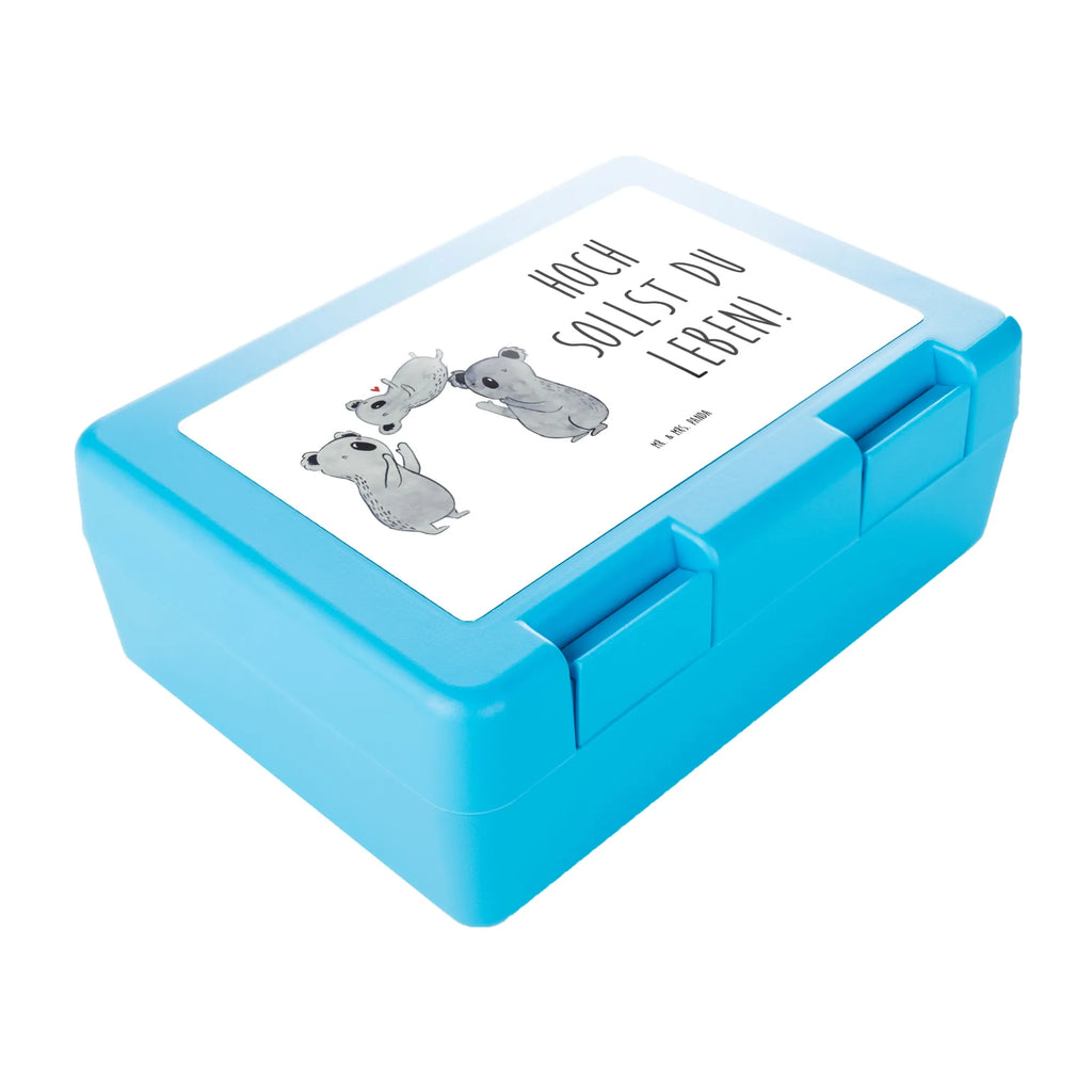 Brotdose Koala Feiern Sich Brotbox, Snackbox, Lunch box, Butterbrotdose, Brotzeitbox, Geburtstag, Geburtstagsgeschenk, Geschenk, Koala, Familie, Kind, Eltern, Herz, Liebe