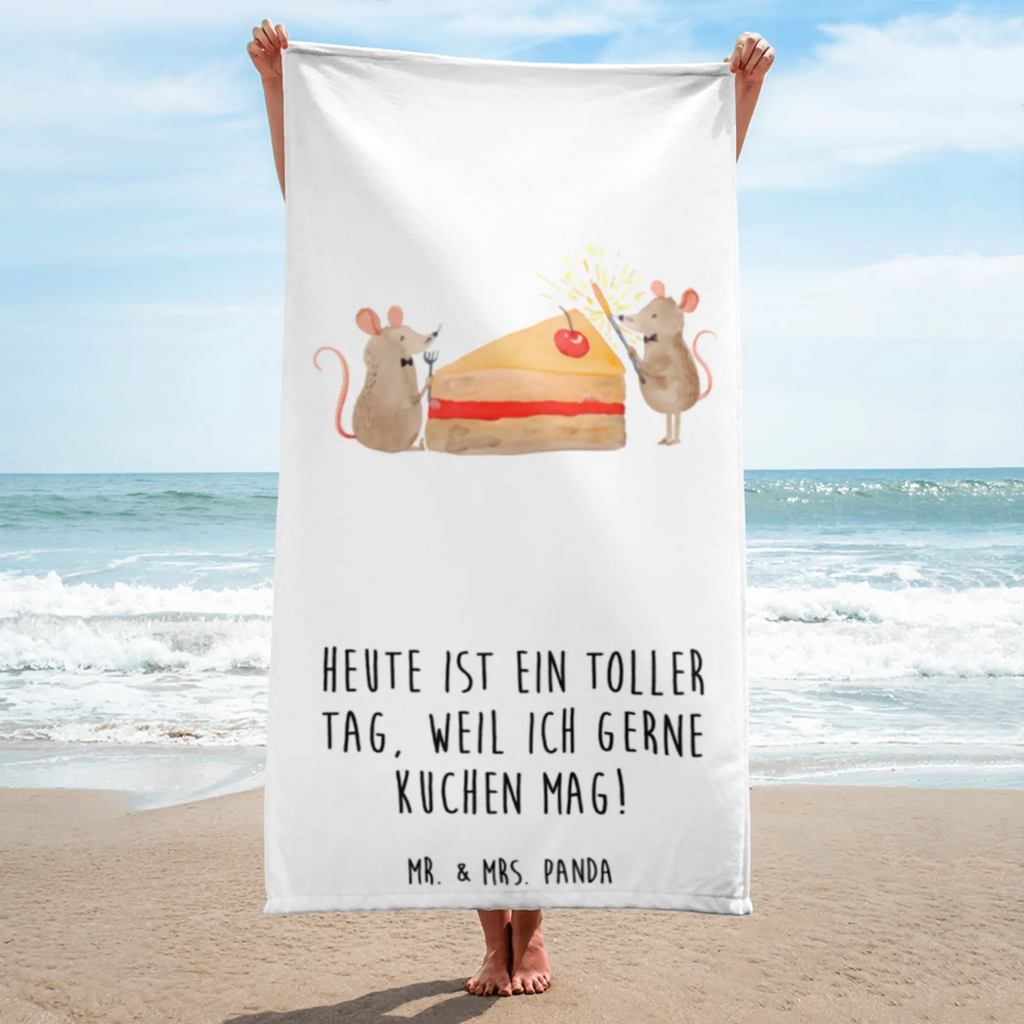 XL Badehandtuch Mäuse Kuchen Handtuch, Badetuch, Duschtuch, Strandtuch, Saunatuch, Geburtstag, Geburtstagsgeschenk, Geschenk, Kuchen, Maus, Mäuse, Party, Leben, Glück