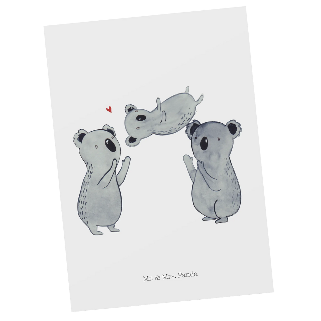 Postkarte Koalas Feiern Postkarte, Karte, Geschenkkarte, Grußkarte, Einladung, Ansichtskarte, Geburtstagskarte, Einladungskarte, Dankeskarte, Ansichtskarten, Einladung Geburtstag, Einladungskarten Geburtstag, Geburtstag, Geburtstagsgeschenk, Geschenk, Koala, Familie, Kind, Eltern, Herz, Liebe