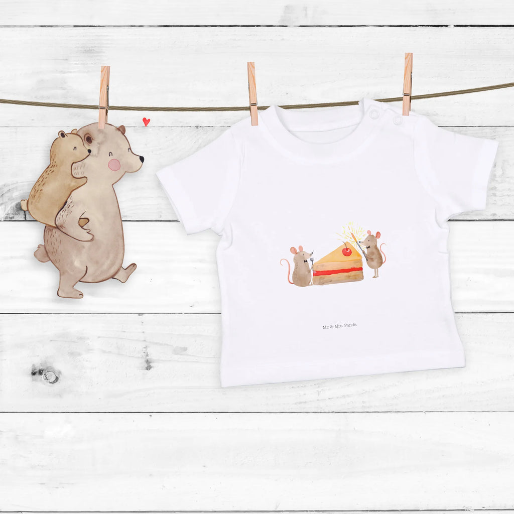 Organic Baby Shirt Mäuse Kuchen Baby T-Shirt, Jungen Baby T-Shirt, Mädchen Baby T-Shirt, Shirt, Geburtstag, Geburtstagsgeschenk, Geschenk, Kuchen, Maus, Mäuse, Party, Leben, Glück