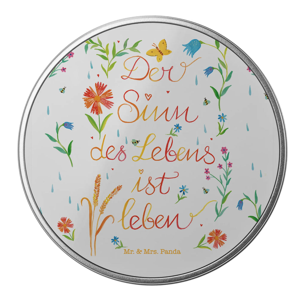 Blechdose rund Sinn des Lebens Metalldose, Keksdose, Dose, Vorratsdose, Geschenkbox, Lunchbox, Aufbewahrungsbox, Vorratsdosen, Metallkiste, Metallbox, Metallboxen, Aufbewahrungskiste, Geschenkkiste, Blechdosen mit Deckel, Metallkiste mit Deckel, Vorratsdosen mit Deckel, Metall Dose, Blumen Deko, Frühlings Deko, Sommer Deko, Dekoration, positive Botschaft, Naturliebhaber, Outdoor, Natur, Abenteuer, Sinn des Lebens, Leben, Sinn, Lebensinhalt, Motivation, Zitat, Spruch, Caspar