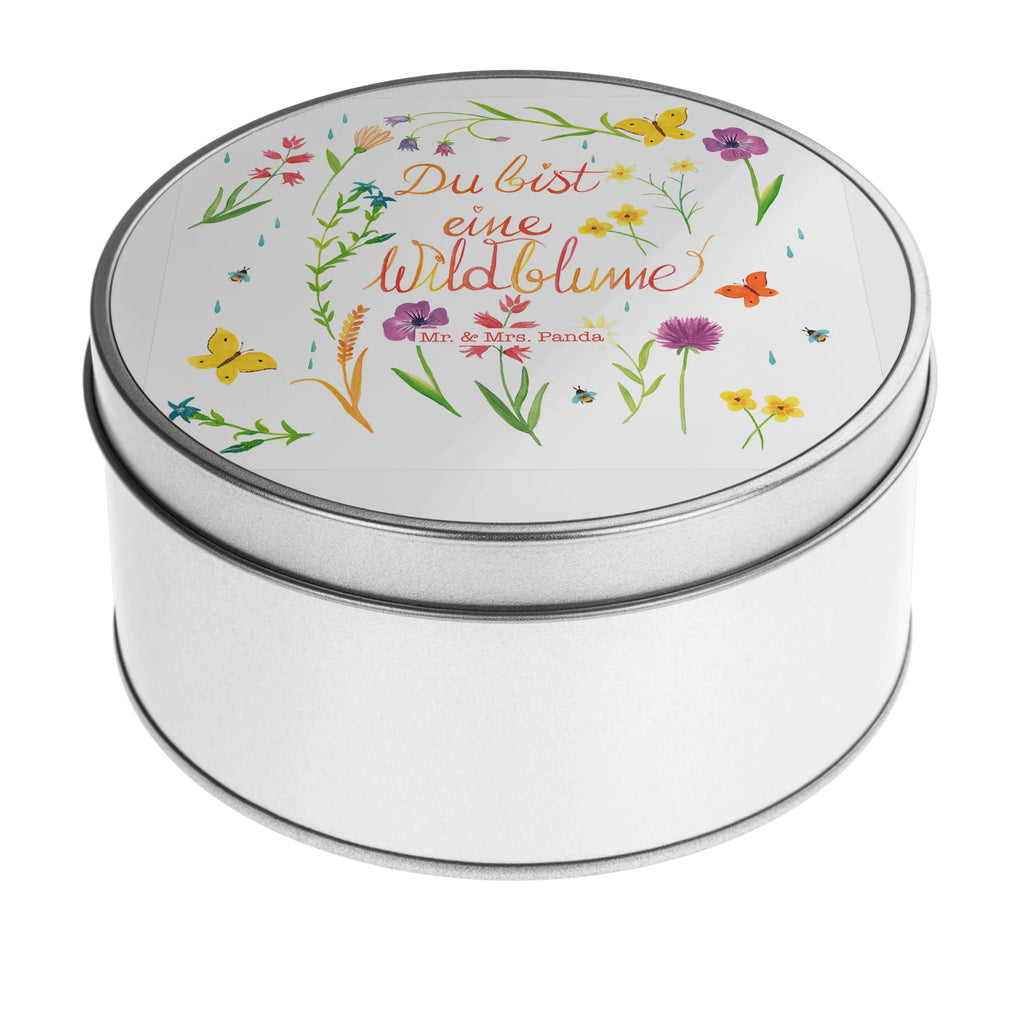 Blechdose rund Du bist eine Wildblume Metalldose, Keksdose, Dose, Vorratsdose, Geschenkbox, Lunchbox, Aufbewahrungsbox, Vorratsdosen, Metallkiste, Metallbox, Metallboxen, Aufbewahrungskiste, Geschenkkiste, Blechdosen mit Deckel, Metallkiste mit Deckel, Vorratsdosen mit Deckel, Metall Dose, Blumen Deko, Frühlings Deko, Sommer Deko, Dekoration, positive Botschaft, Naturliebhaber, Outdoor, Natur, Abenteuer, Wildblume, wild, Geschenk Frauen, Geschenk Freundin, Kompliment, Blumen Motiv, Jahrestag, Natur Motiv, Hochzeitstag