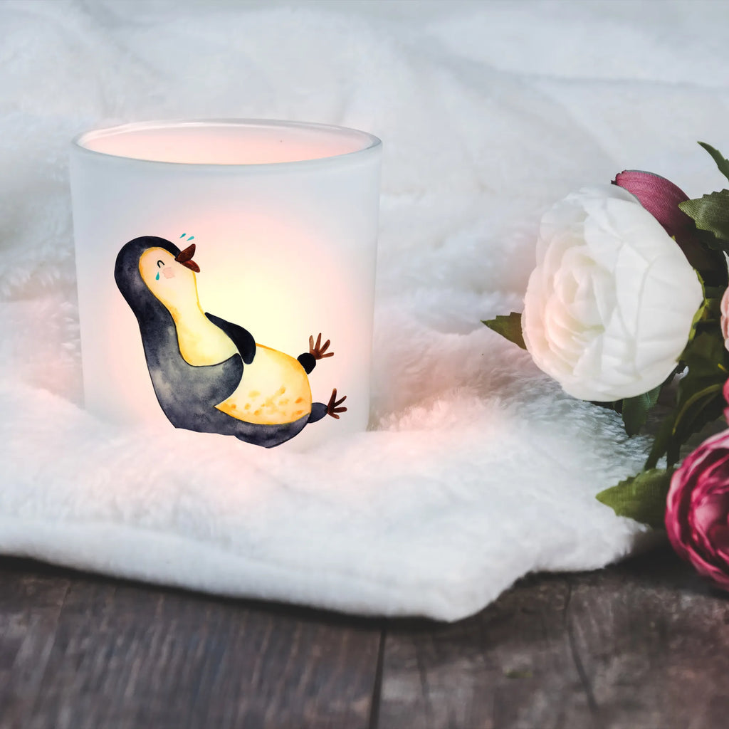 Windlicht Pinguin lachend Windlicht Glas, Teelichtglas, Teelichthalter, Teelichter, Kerzenglas, Windlicht Kerze, Kerzenlicht, Glas Windlicht, Windlicht Zur Hochzeit, Windlicht Deko, Windlicht Hochzeit, Teelichtgläser, Windlicht Dekorieren, Pinguin, Pinguine, lustiger Spruch, Optimismus, Fröhlich, Lachen, Humor, Fröhlichkeit