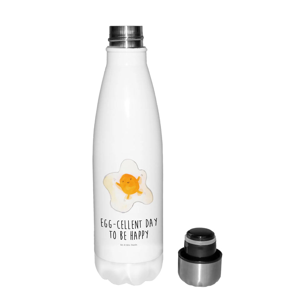 Thermosflasche Spiegelei Isolierflasche, Thermoflasche, Trinkflasche, Thermos, Edelstahl, Tiermotive, Gute Laune, lustige Sprüche, Tiere, Ei, Spiegelei, Schön, Tag, Glücklich, Liebe