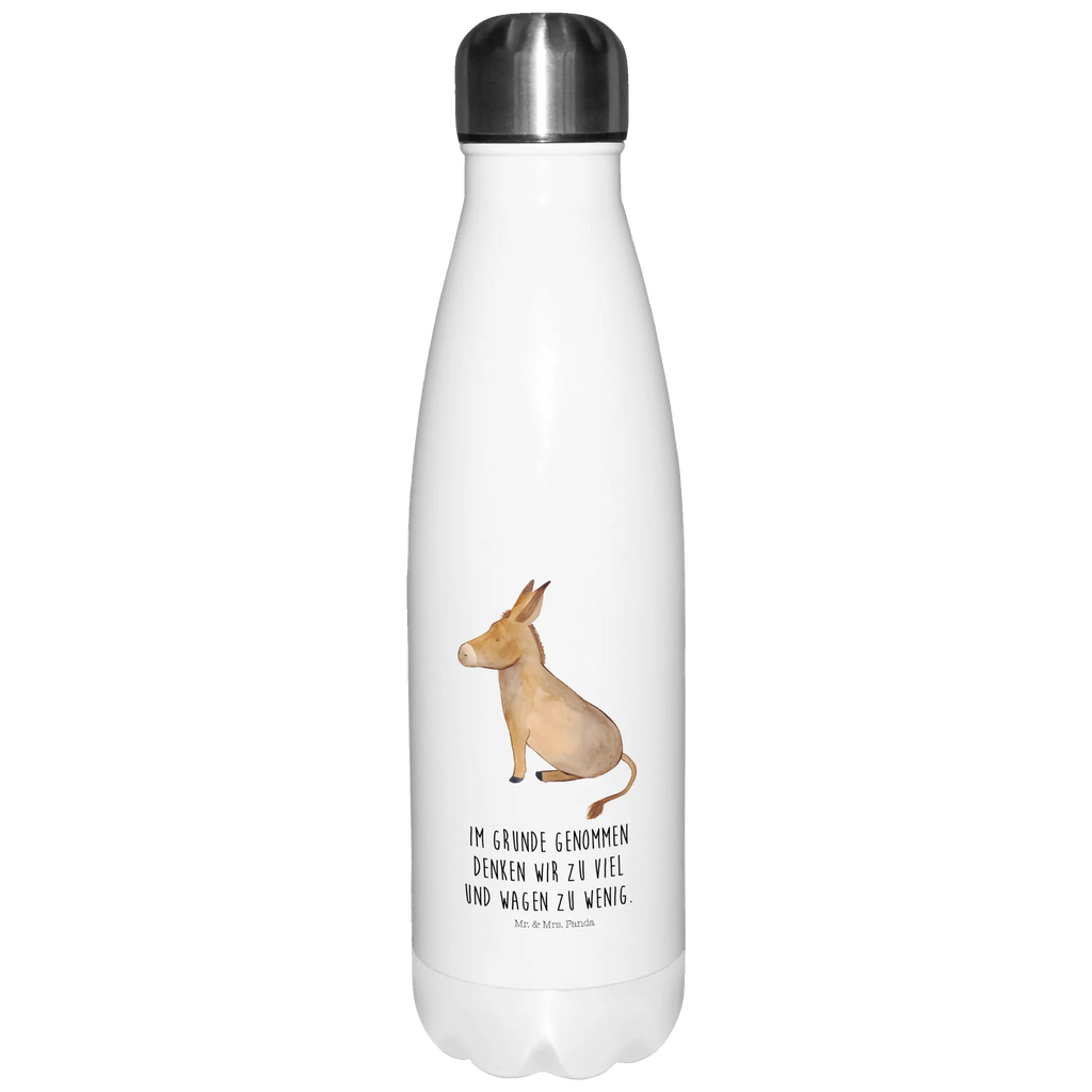 Thermosflasche Esel Isolierflasche, Thermoflasche, Trinkflasche, Thermos, Edelstahl, Tiermotive, Gute Laune, lustige Sprüche, Tiere, Esel, Weisheit, Lebensmut, Lebensglück, Ziel, Lebensziel, Mut, erfolg, tapferkeit, positive gedanken, zuversicht