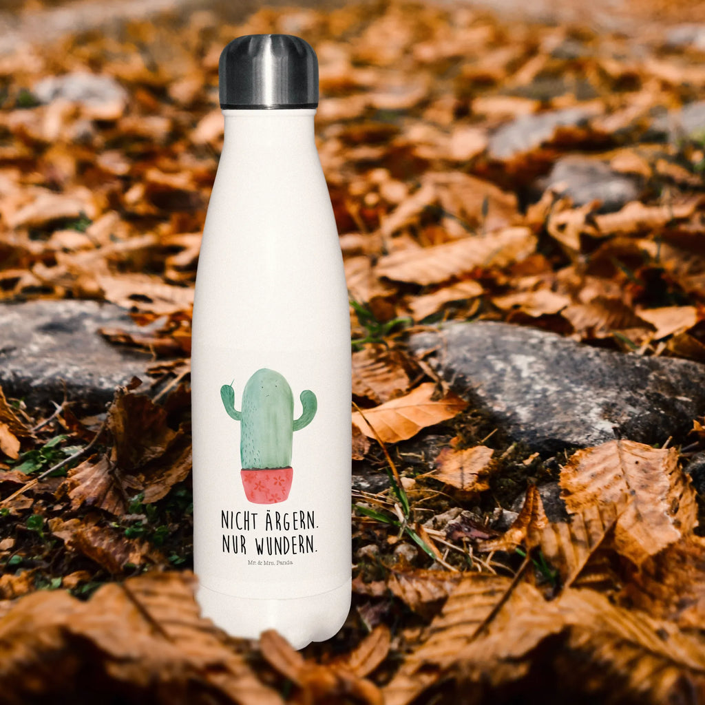 Thermosflasche Kaktus wütend Isolierflasche, Thermoflasche, Trinkflasche, Thermos, Edelstahl, Kaktus, Kakteen, ärgern, Büro, Schule, Büroalltag, Chefin, Kollege, Kollegin, wütend