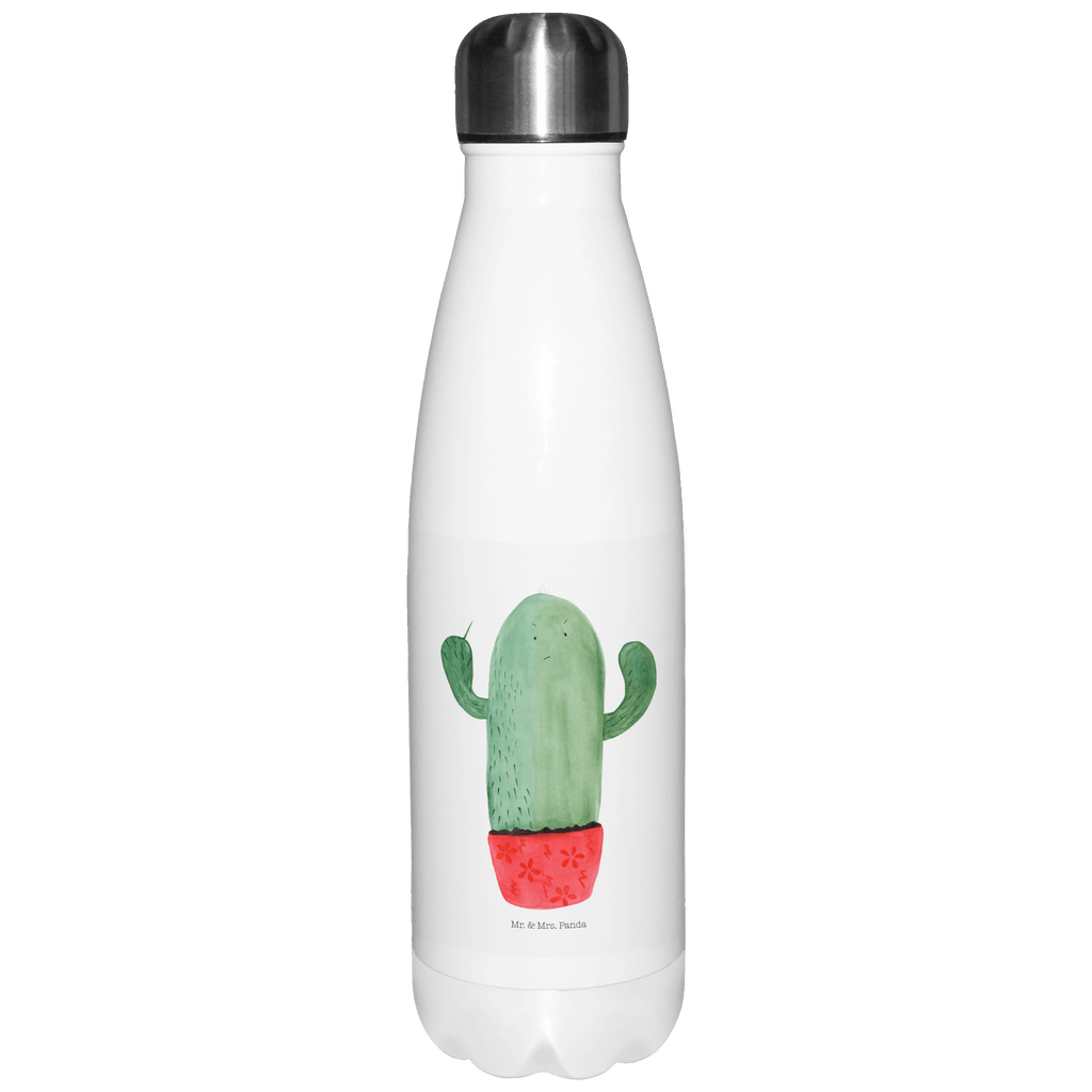 Thermosflasche Kaktus wütend Isolierflasche, Thermoflasche, Trinkflasche, Thermos, Edelstahl, Kaktus, Kakteen, ärgern, Büro, Schule, Büroalltag, Chefin, Kollege, Kollegin, wütend