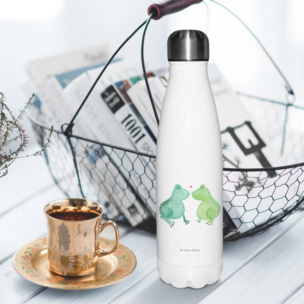 Thermosflasche Frosch Liebe Isolierflasche, Thermoflasche, Trinkflasche, Thermos, Edelstahl, Liebe, Partner, Freund, Freundin, Ehemann, Ehefrau, Heiraten, Verlobung, Heiratsantrag, Liebesgeschenk, Jahrestag, Hocheitstag, Verliebt, Verlobt, Verheiratet, Geschenk Freundin, Geschenk Freund, Liebesbeweis, Hochzeitstag, Geschenk Hochzeit, Frosch, Frösche, Froschkönig, Fröschchen