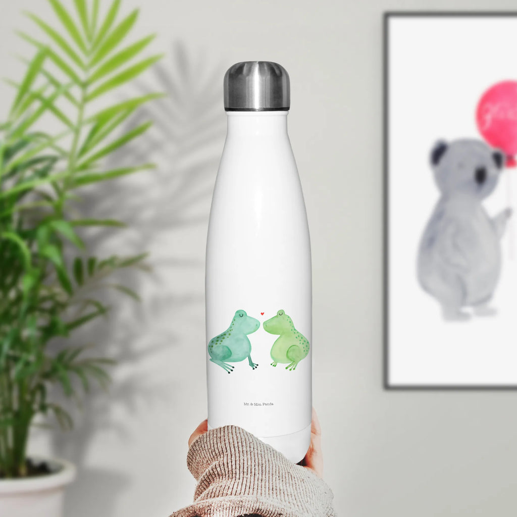 Thermosflasche Frosch Liebe Isolierflasche, Thermoflasche, Trinkflasche, Thermos, Edelstahl, Liebe, Partner, Freund, Freundin, Ehemann, Ehefrau, Heiraten, Verlobung, Heiratsantrag, Liebesgeschenk, Jahrestag, Hocheitstag, Verliebt, Verlobt, Verheiratet, Geschenk Freundin, Geschenk Freund, Liebesbeweis, Hochzeitstag, Geschenk Hochzeit, Frosch, Frösche, Froschkönig, Fröschchen