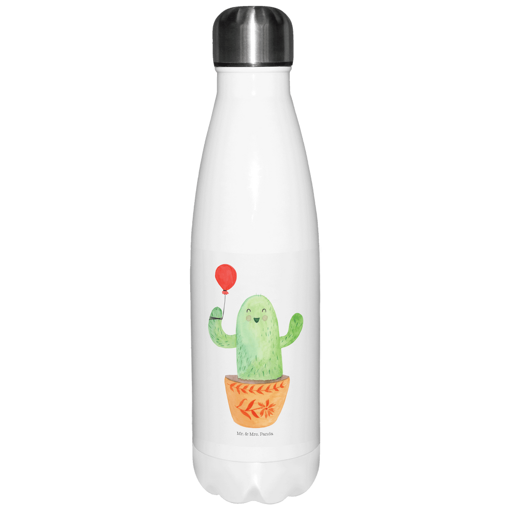 Thermosflasche Kaktus Luftballon Isolierflasche, Thermoflasche, Trinkflasche, Thermos, Edelstahl, Kaktus, Kakteen, Luftballon, Neustart, Freude, Büro, Stress, Büroalltag, Freundin, Freund, Ausbildung, Prüfung