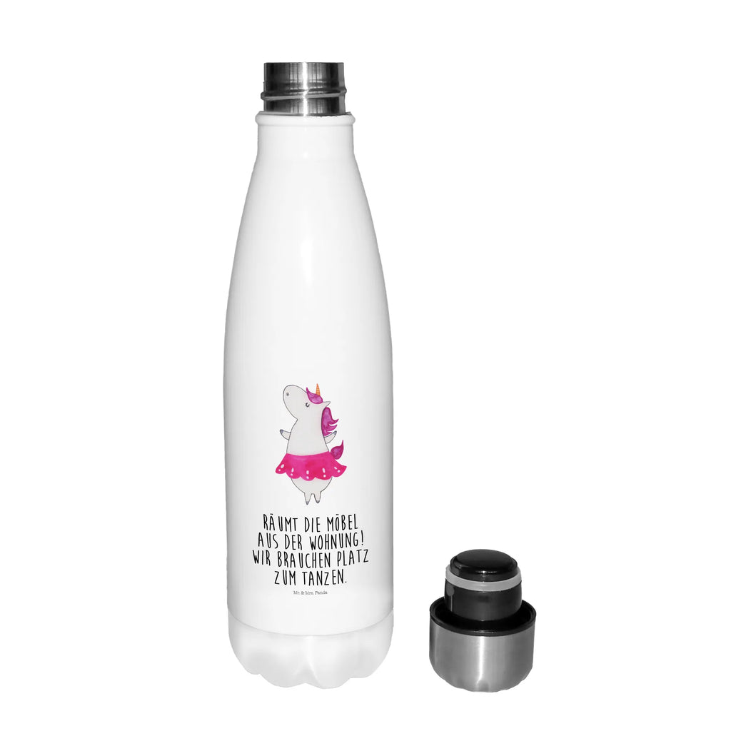 Thermosflasche Einhorn Ballerina Isolierflasche, Thermoflasche, Trinkflasche, Thermos, Edelstahl, Einhorn, Einhörner, Einhorn Deko, Pegasus, Unicorn, Tanzen, Ballerina, Party, Wohnung, Spaß, Feiern, Geburtstag, Tänzerin, Lebenslust, Lebensfreude