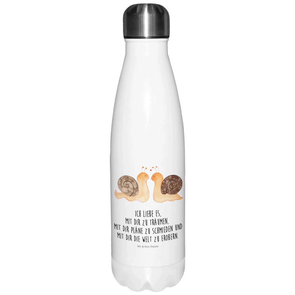 Thermosflasche Schnecken Liebe Isolierflasche, Thermoflasche, Trinkflasche, Thermos, Edelstahl, Liebe, Partner, Freund, Freundin, Ehemann, Ehefrau, Heiraten, Verlobung, Heiratsantrag, Liebesgeschenk, Jahrestag, Hocheitstag